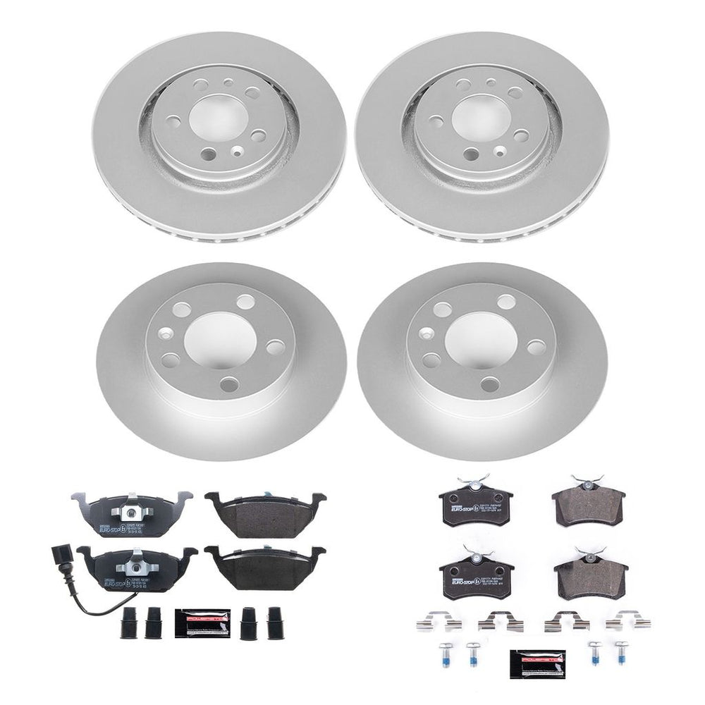 Power Stop 99-06 Volkswagen Beetle Front & Rear Euro-Stop Brake Kit