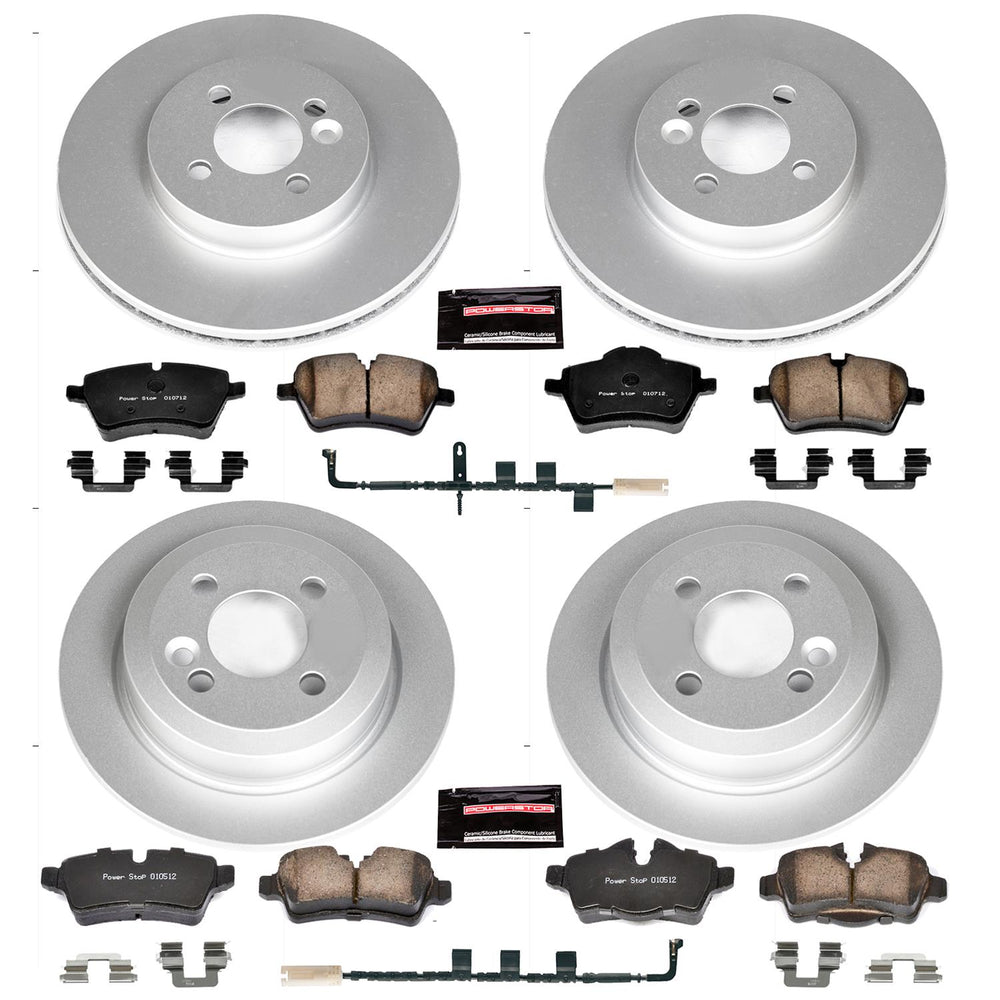 Power Stop 07-10 Mini Cooper Front & Rear Z23 Evolution Sport Coated Brake Kit