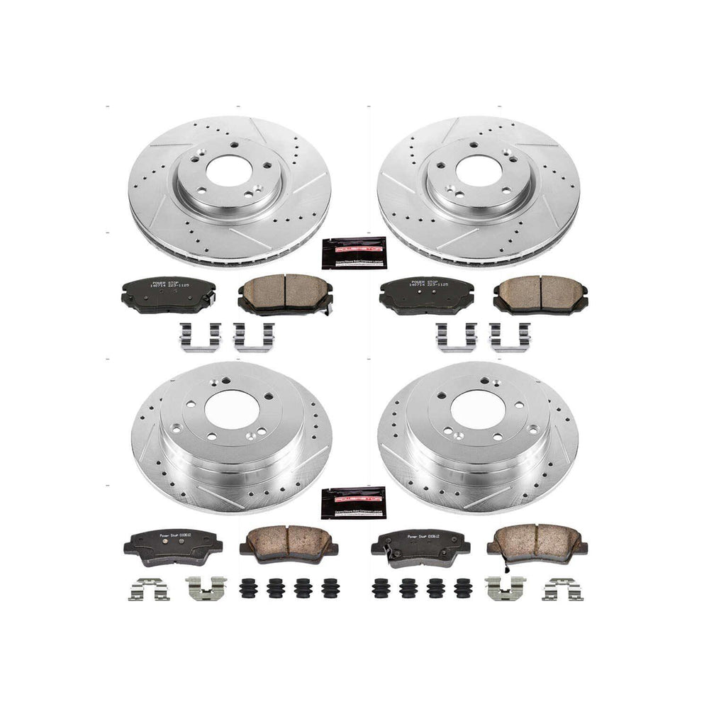 Power Stop 07-09 Kia Amanti Front & Rear Z23 Evolution Sport Brake Kit