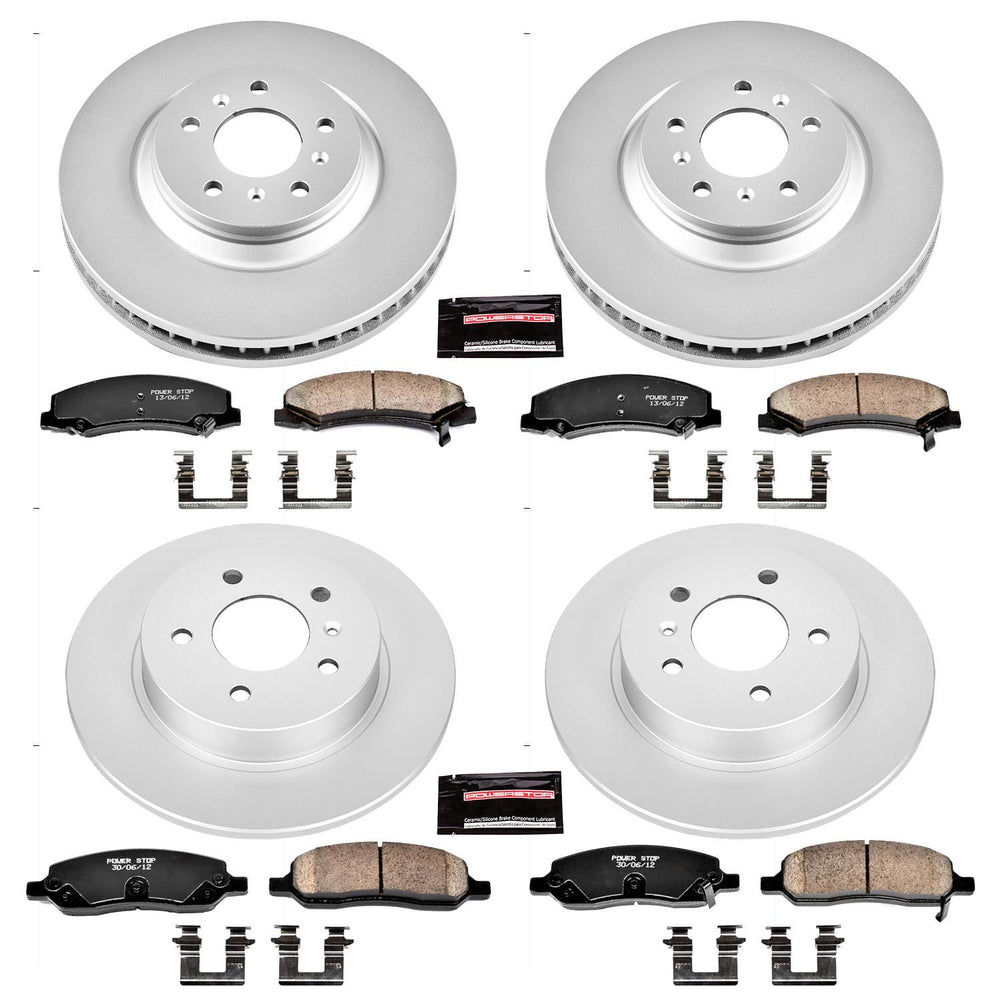 Power Stop 06-11 Buick Lucerne Front & Rear Z17 Evolution Geomet Coated Brake Kit