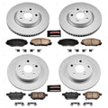 Power Stop 11-16 Scion tC Front & Rear Z17 Evolution Geomet Coated Brake Kit