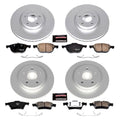 Power Stop 04-05 Volvo S40 Front & Rear Z23 Evolution Sport Coated Brake Kit