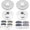 Power Stop 17-18 Nissan Titan Front & Rear Z17 Evolution Geomet Coated Brake Kit