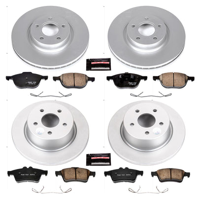 Power Stop 13-17 Ford C-Max Front & Rear Z23 Evolution Sport Coated Brake Kit