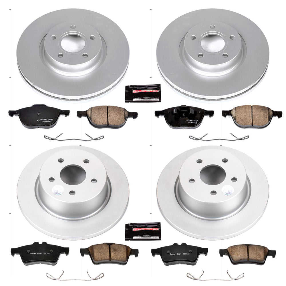 Power Stop 13-17 Ford C-Max Front & Rear Z23 Evolution Sport Coated Brake Kit