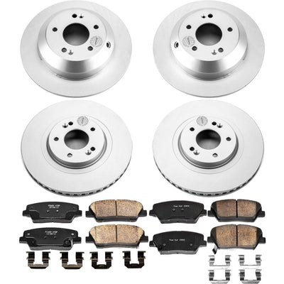 Power Stop 15-19 Kia Sorento Front & Rear Z17 Evolution Geomet Coated Brake Kit