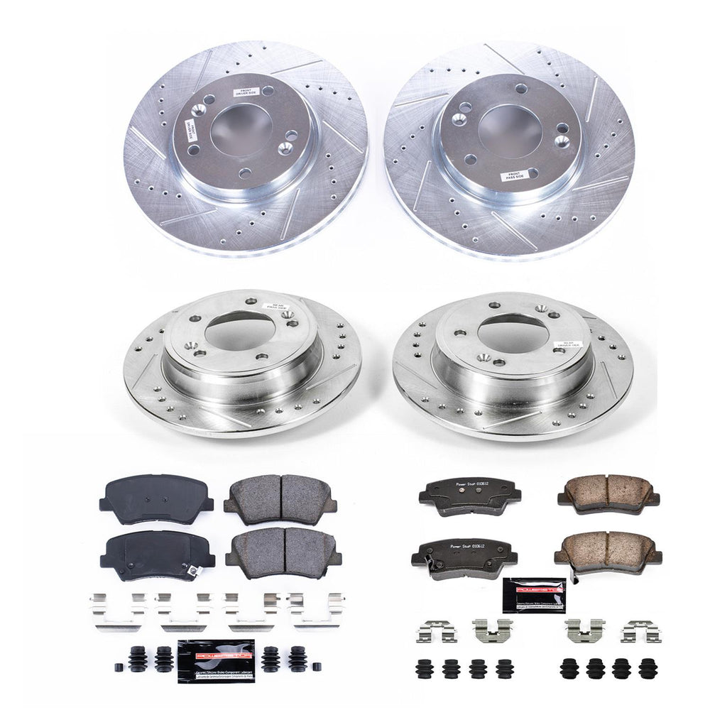 Power Stop 11-16 Hyundai Elantra Front & Rear Z23 Evolution Sport Brake Kit
