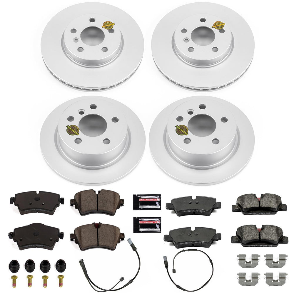 Power Stop 14-19 Mini Cooper Front & Rear Z23 Evolution Sport Coated Brake Kit