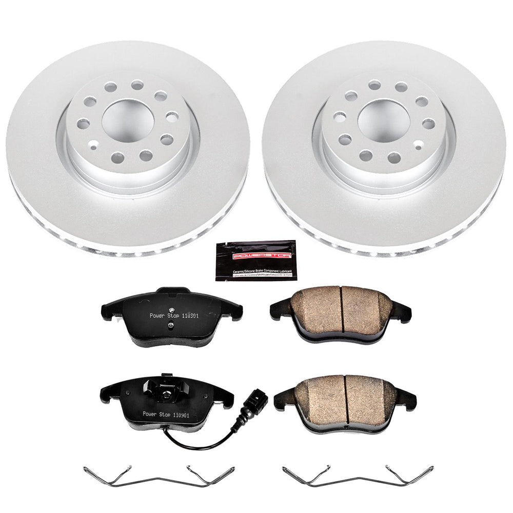 Power Stop 16-18 Audi Q3 Front & Rear Z23 Evolution Sport Coated Brake Kit