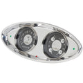 OVAL BILLET ALUMINUM DASH INSERT