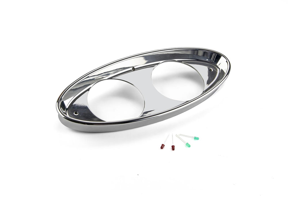 OVAL BILLET ALUMINUM DASH INSERT