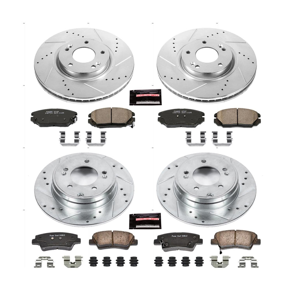 Power Stop 09-11 Hyundai Azera Front & Rear Z23 Evolution Sport Brake Kit