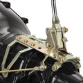 CASE MOUNT SHIFTER CHRYSLER HEMI TRANS W/CHROME 12IN SGL BEND LEVER & MUSHROOM K