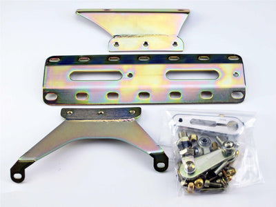CASE MOUNT SHIFTER CHRYSLER HEMI TRANS W/BLK 10IN SGL BEND LEVER & MUSHROOM BLK