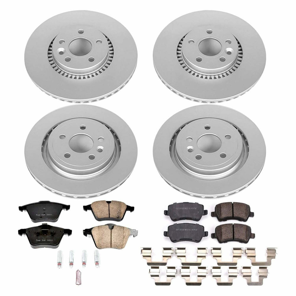 Power Stop 15-18 Volvo S60 Front & Rear Z23 Evolution Sport Coated Brake Kit