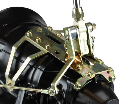 CASE MOUNT SHIFTER CHRYSLER 904 TRANS W/BLK 12IN SGL BEND LEVER & MUSHROOM BLK K