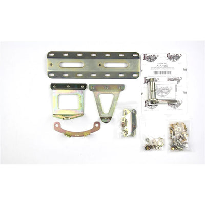 CASE MOUNT SHIFTER D AOD TRANS W/CHROME 32IN SGL BEND LEVER & MUSHROOM BLK KNOB