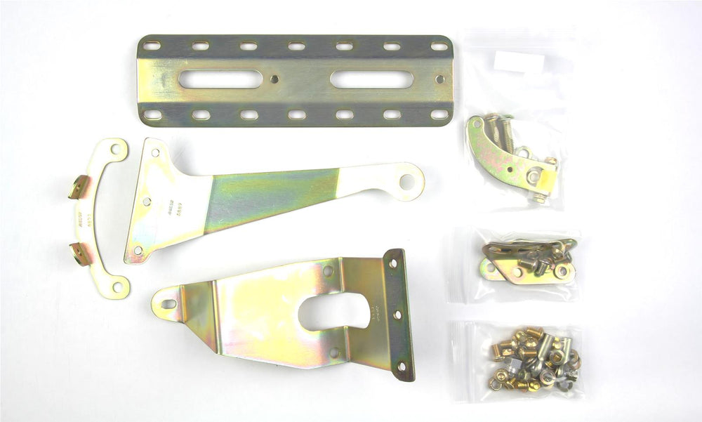CASE MOUNT SHIFTER D C6 TRANS W/CHROME 12IN SGL BEND LEVER & PISTON KNOB