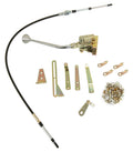 CABLE OPERATED SHIFTER GM TH350 TRANS W/CHROME 12IN SGL BEND LEVER & MUSHROOM KN