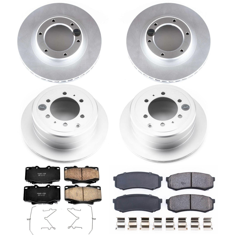 Power Stop 96-97 Lexus LX450 Front & Rear Z17 Evolution Geomet Coated Brake Kit