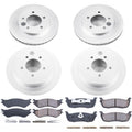 Power Stop 97-00 Ford Expedition Front & Rear Z17 Evolution Geomet Coated Brake Kit