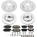Power Stop 17-18 Acura ILX Front & Rear Z17 Evolution Geomet Coated Brake Kit