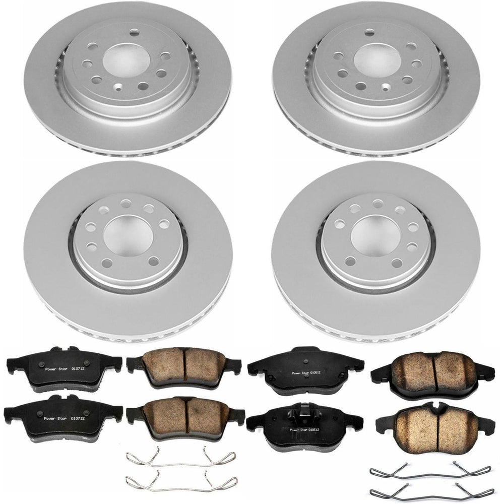 Power Stop 03-11 Saab 9-3 Front & Rear Z23 Evolution Sport Coated Brake Kit