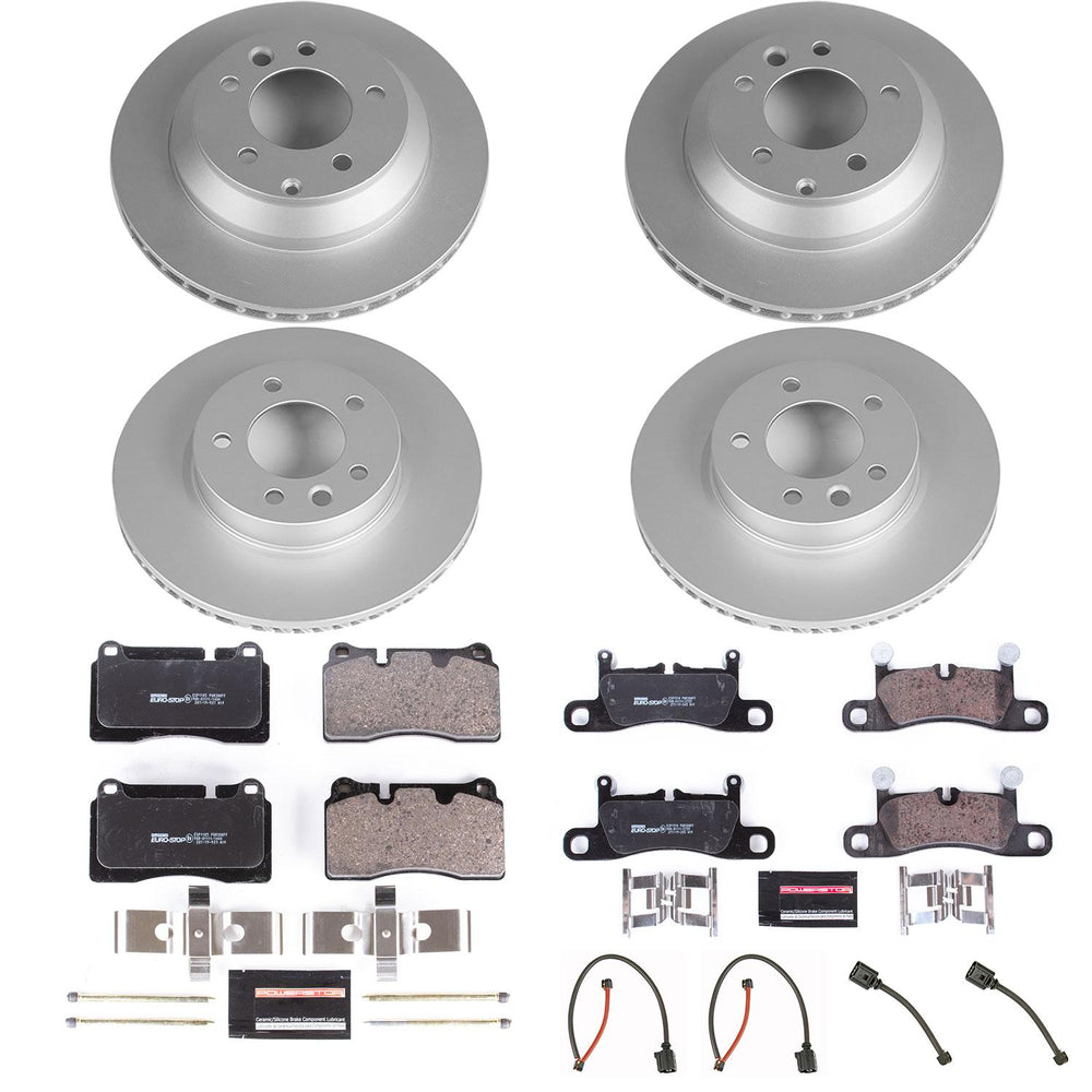 Power Stop 11-17 Volkswagen Touareg Front & Rear Euro-Stop Brake Kit