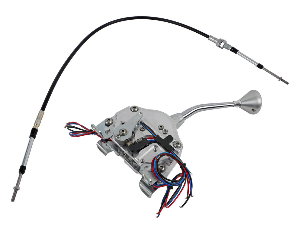 ELECTRONIC SPORT SHIFTER D 6R80 TRANS W/CHROME 8IN SGL BEND LEVER & MUSHROOM KNO