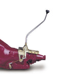 FLOOR MOUNT SHIFTER GM TH350 TRANS W/CHROME 16IN DBL BEND LEVER & MUSHROOM BLK K