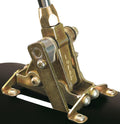 FLOOR MOUNT SHIFTER GM 4L60E TRANS W/BLK 10IN SGL BEND LEVER & HITECH BLK KNOB