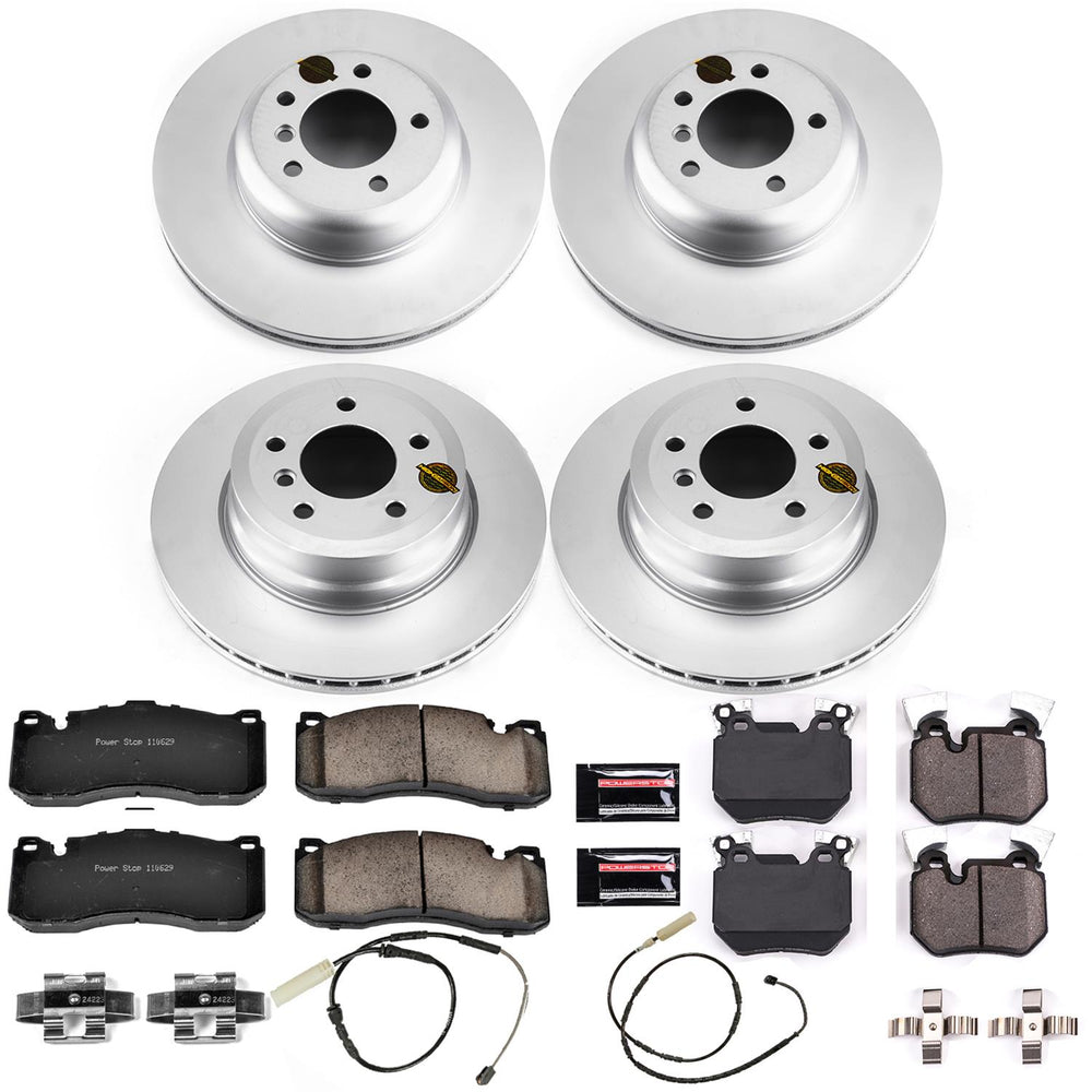 Power Stop 11-13 BMW 135i Front & Rear Z23 Evolution Sport Coated Brake Kit