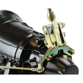 TAIL MOUNT SHIFTER GM TH350 TRANS W/CHROME 6IN STRAIGHT LEVER & HITECH KNOB