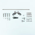 TAIL MOUNT SHIFTER GM TH400 TRANS W/BLK 8IN SGL BEND LEVER & MUSHROOM BLK KNOB