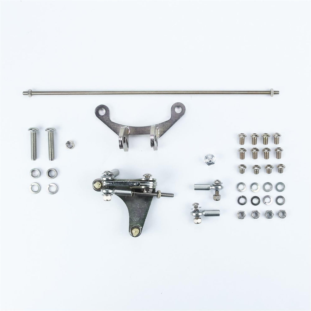 TAIL MOUNT SHIFTER CHRYSLER 727 TRANS W/CHROME 6IN STRAIGHT LEVER & HITECH KNOB