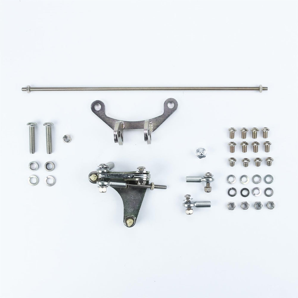 TAIL MOUNT SHIFTER CHRYSLER 904 TRANS W/BLK 12IN SGL BEND LEVER & MUSHROOM BLK K