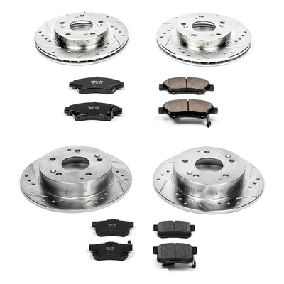 Power Stop 02-06 Acura RSX Front & Rear Z23 Evolution Sport Brake Kit