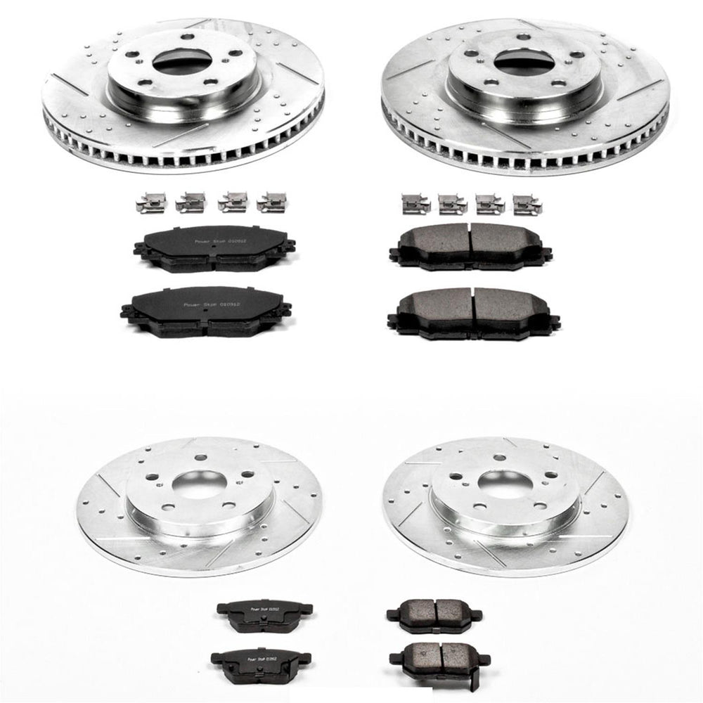 Power Stop 09-10 Pontiac Vibe Front & Rear Z23 Evolution Sport Brake Kit