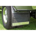 8800 GM C/K CLASSIC PU DUALLY RUBBER MUDFLAPS STAINLESS STEEL INSERT 19X24