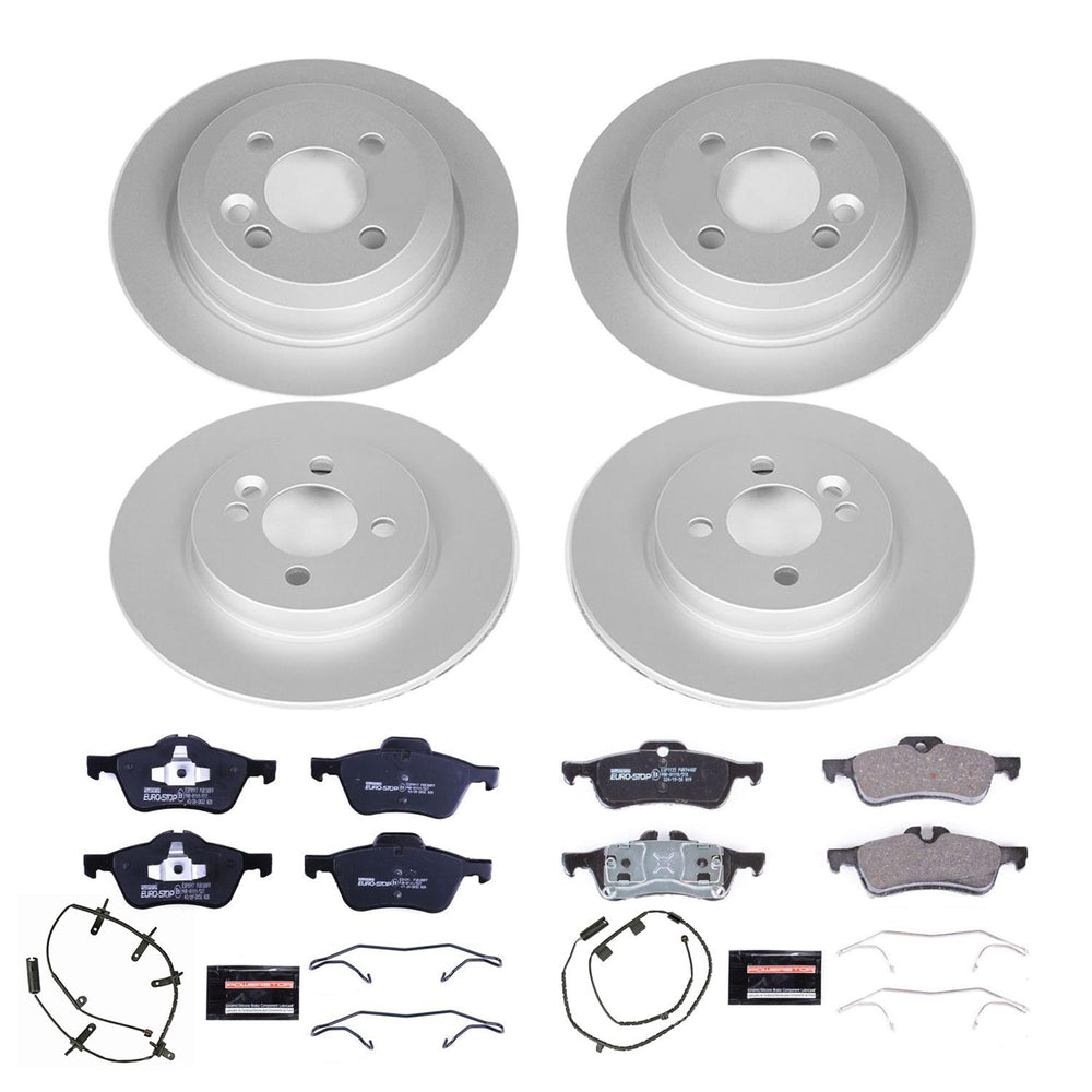 Power Stop 07-08 Mini Cooper Front & Rear Euro-Stop Brake Kit