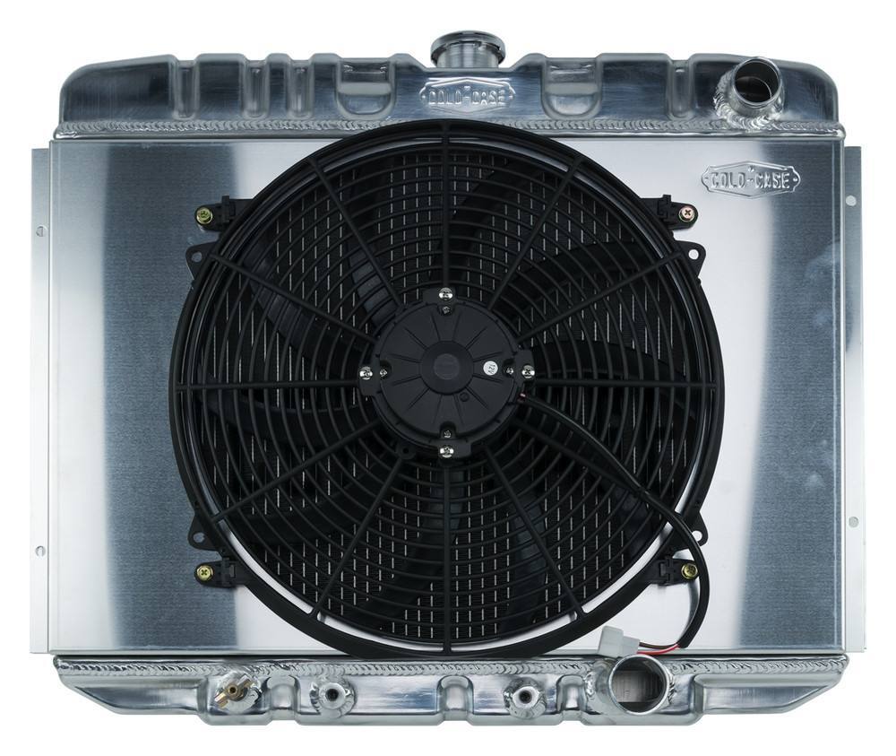 67-70 Mustang Radiator AT 24in Dual 12in Fans