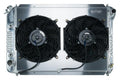 87-93 Mustang Aluminum Radiator 1 Inch Core Dual 12 Inch Fans Automatic Cold Case Radiators