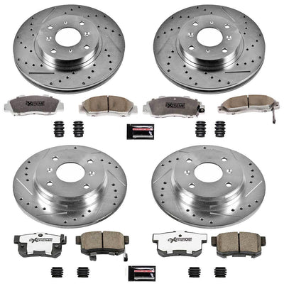 Power Stop 93-96 Honda Prelude Front & Rear Z26 Street Warrior Brake Kit