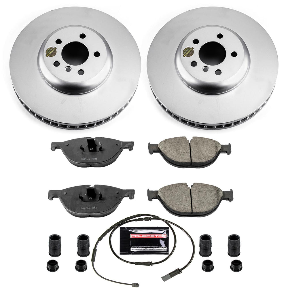Power Stop 10-15 BMW 550i GT Front & Rear Z23 Evolution Sport Coated Brake Kit