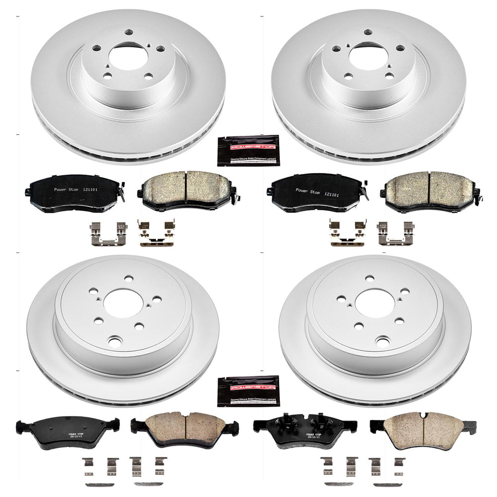Power Stop 13-16 Scion FR-S Front & Rear Z17 Evolution Geomet Coated Brake Kit