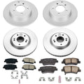Power Stop 11-15 Kia Optima Front & Rear Z17 Evolution Geomet Coated Brake Kit
