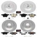 Power Stop 04-05 Volvo S40 Front & Rear Z23 Evolution Sport Coated Brake Kit