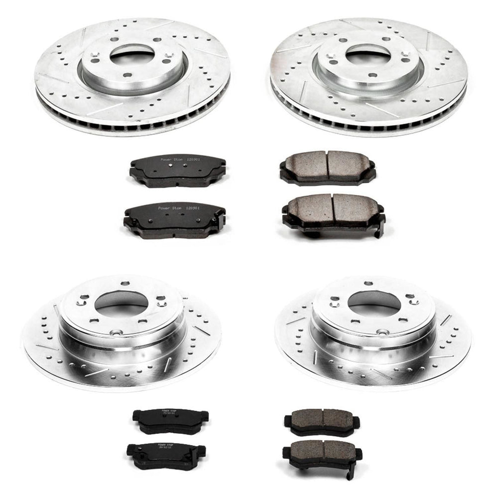 Power Stop 06-08 Hyundai Sonata Front & Rear Z23 Evolution Sport Brake Kit
