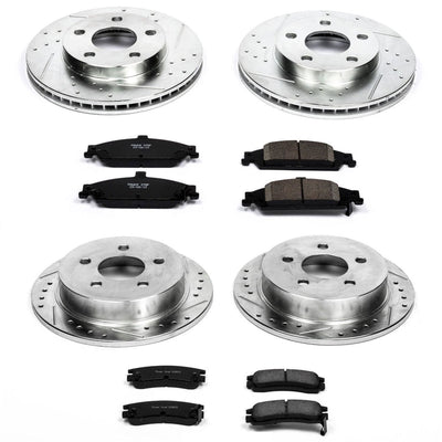 Power Stop 99-04 Oldsmobile Alero Front & Rear Z23 Evolution Sport Brake Kit