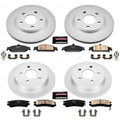 Power Stop 99-04 Oldsmobile Alero Front & Rear Z17 Evolution Geomet Coated Brake Kit